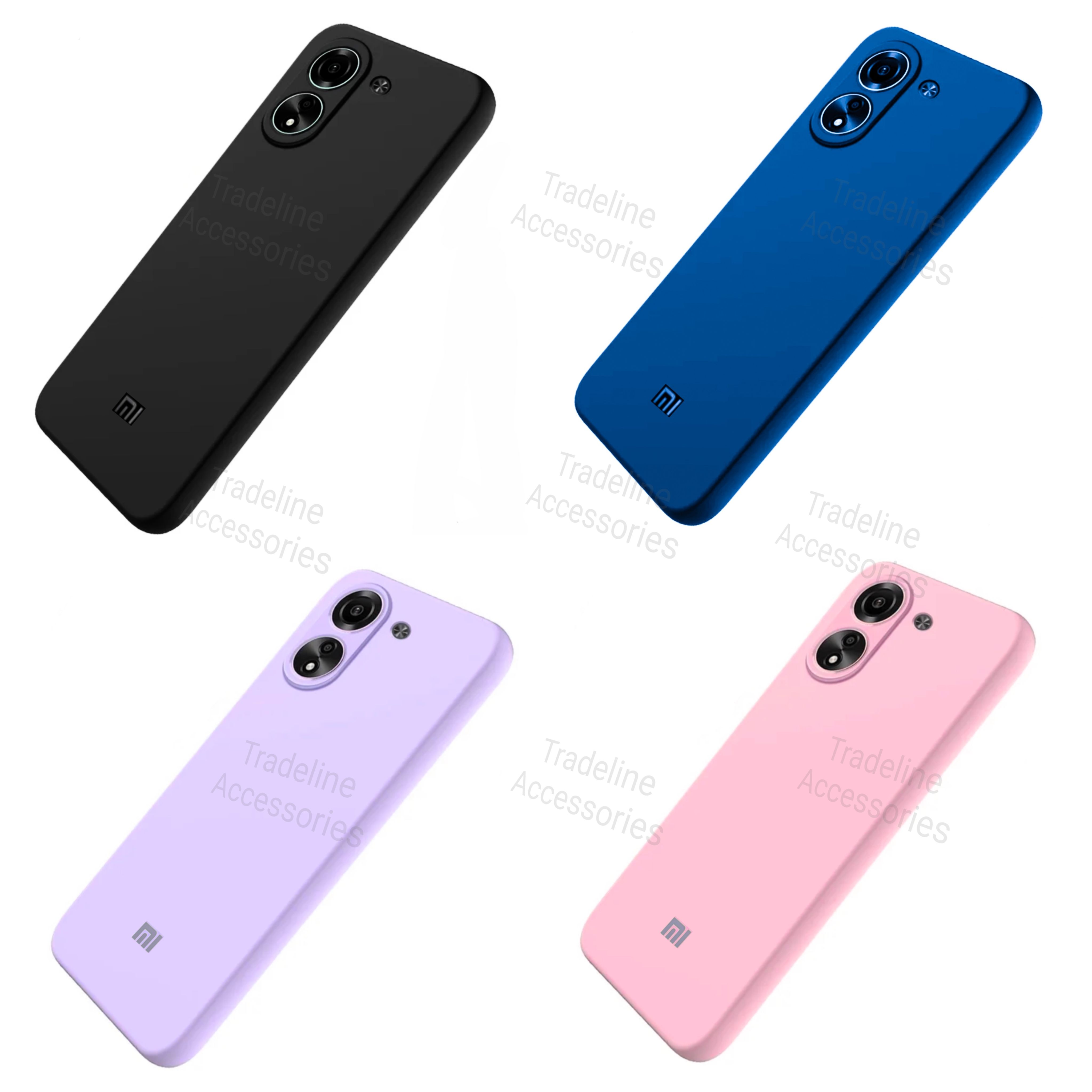 Xiaomi Redmi 13c 4G / Poco C65 4G Original Liquid Silicone Phone Case/Cover available in Black, Blue, Light Purple (Lilac) & Pink