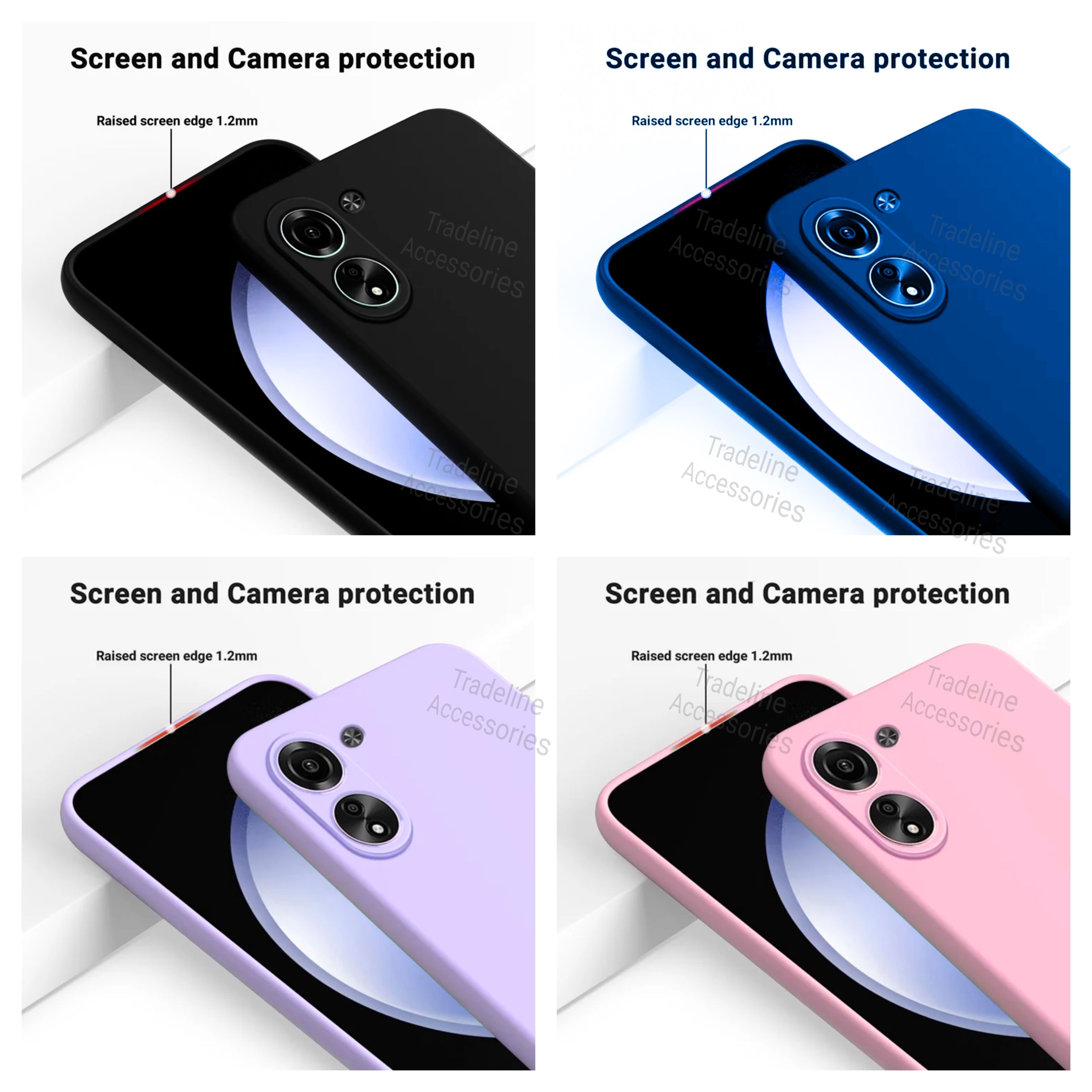 Xiaomi Redmi 13c 4G / Poco C65 4G Original Liquid Silicone Phone Case/Cover available in Black, Blue, Light Purple (Lilac) & Pink