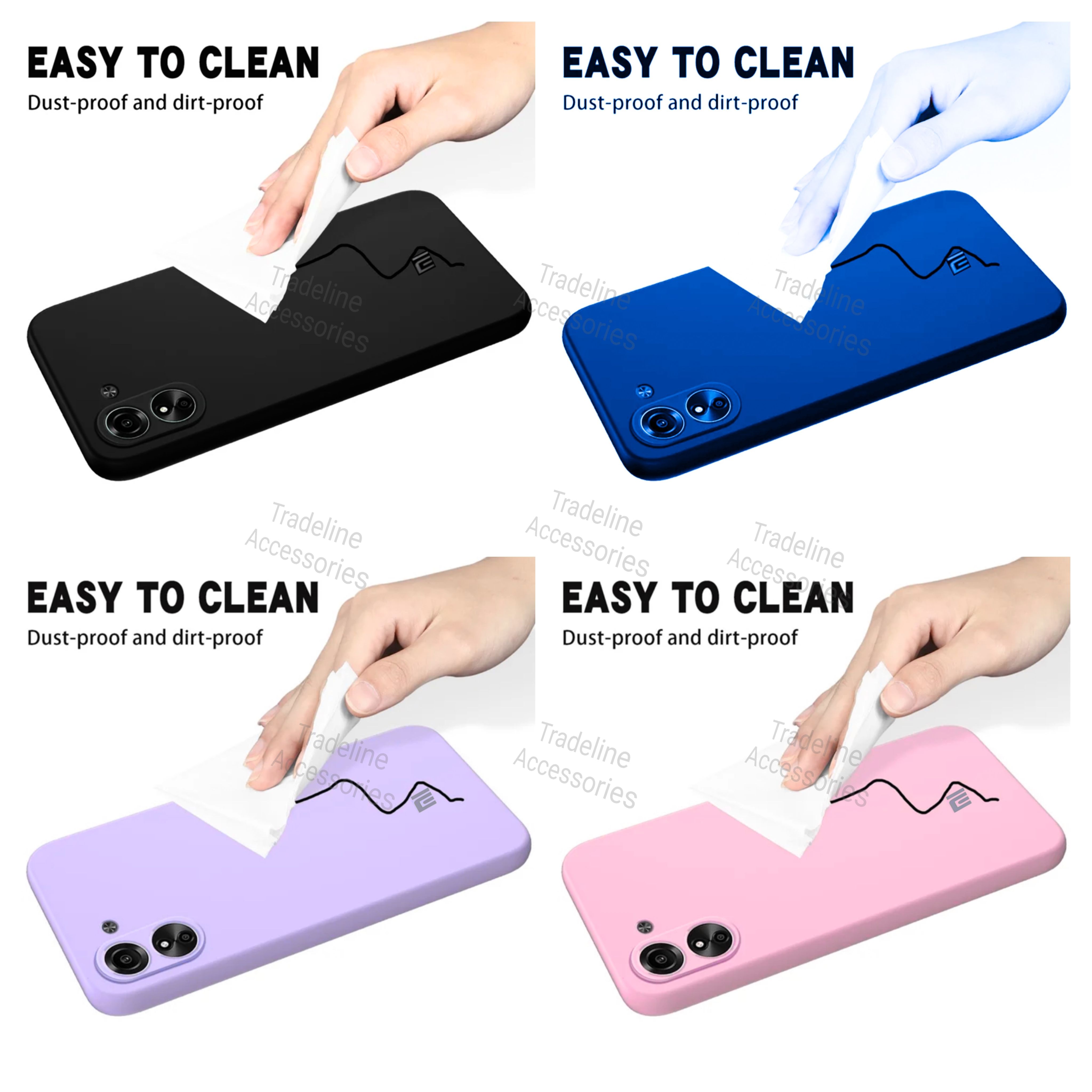 Xiaomi Redmi 13c 4G / Poco C65 4G Original Liquid Silicone Phone Case/Cover available in Black, Blue, Light Purple (Lilac) & Pink