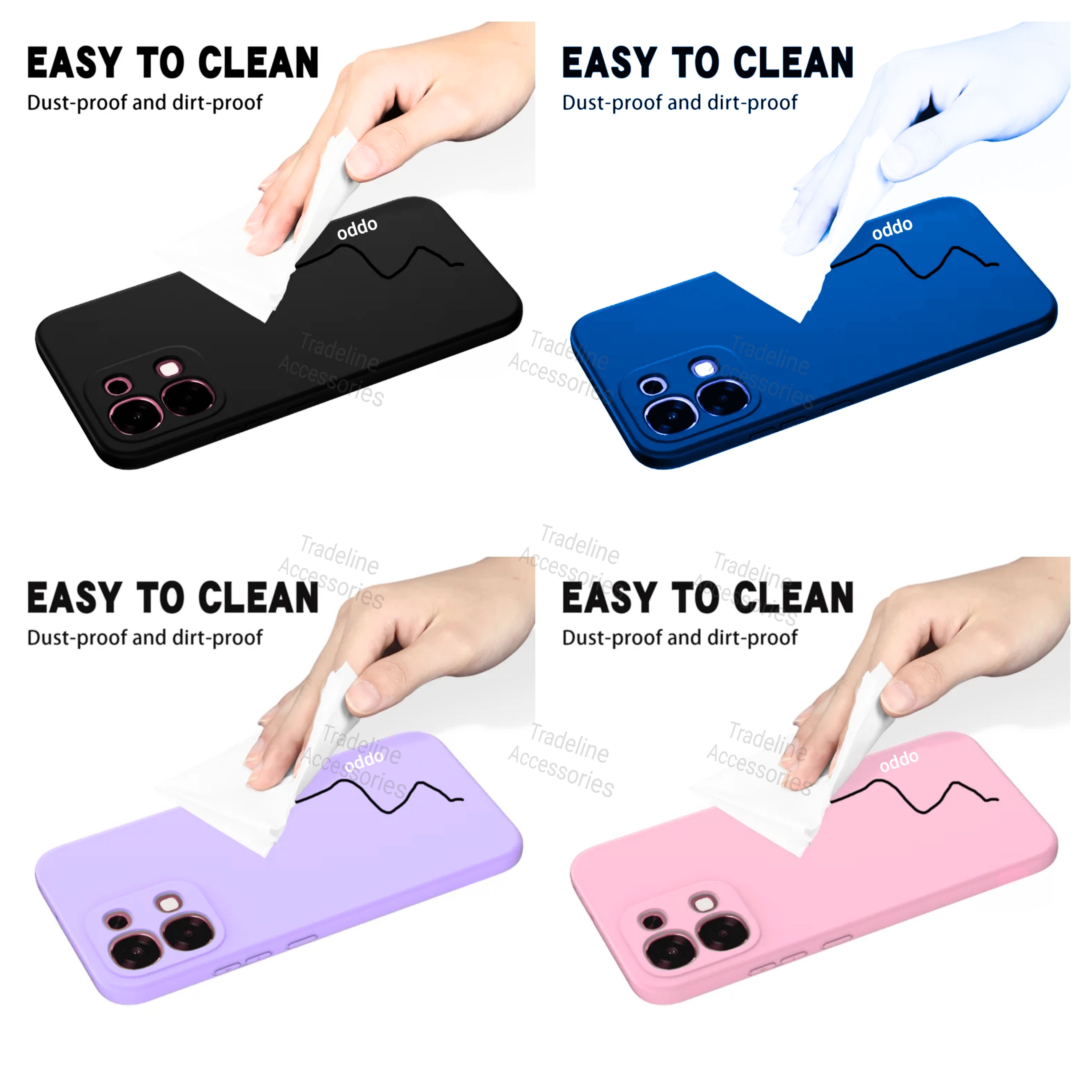 Oppo A6 Pro /Oppo F31 5G Original Liquid Silicone Phone Case/Cover available in Black, Blue, Light Purple (Lilac) &Pink