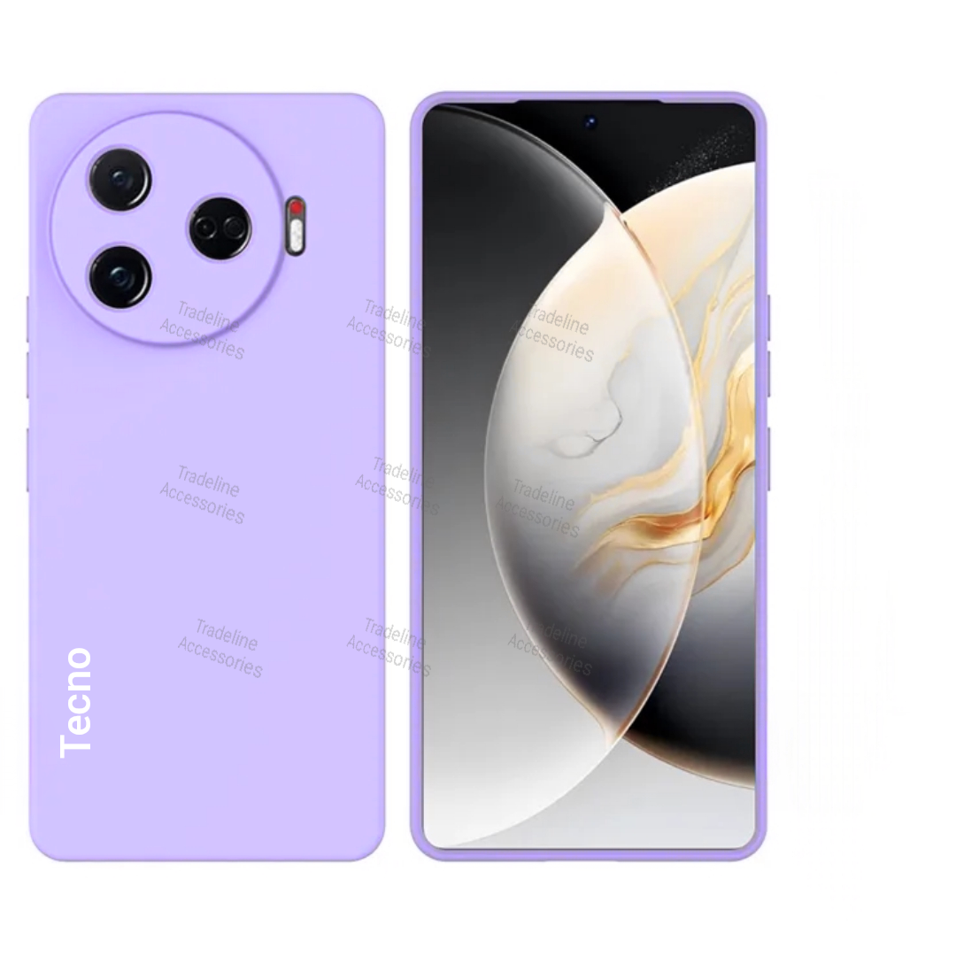 Tecno Camon 30 Pro 5G Original Liquid Silicone Phone Case/Cover available in Black, Blue, Light Purple (lilac) &Pink