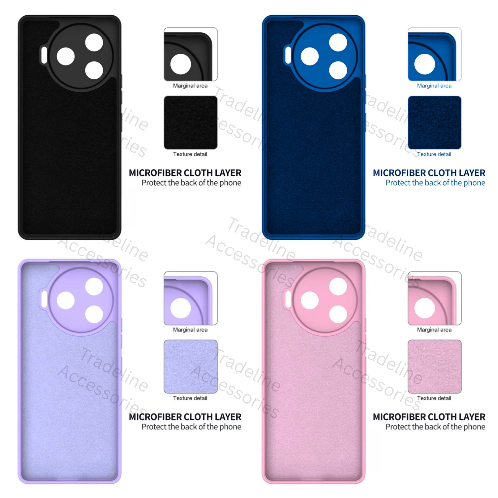 Tecno Camon 30 Pro 5G Original Liquid Silicone Phone Case/Cover available in Black, Blue, Light Purple (lilac) &Pink