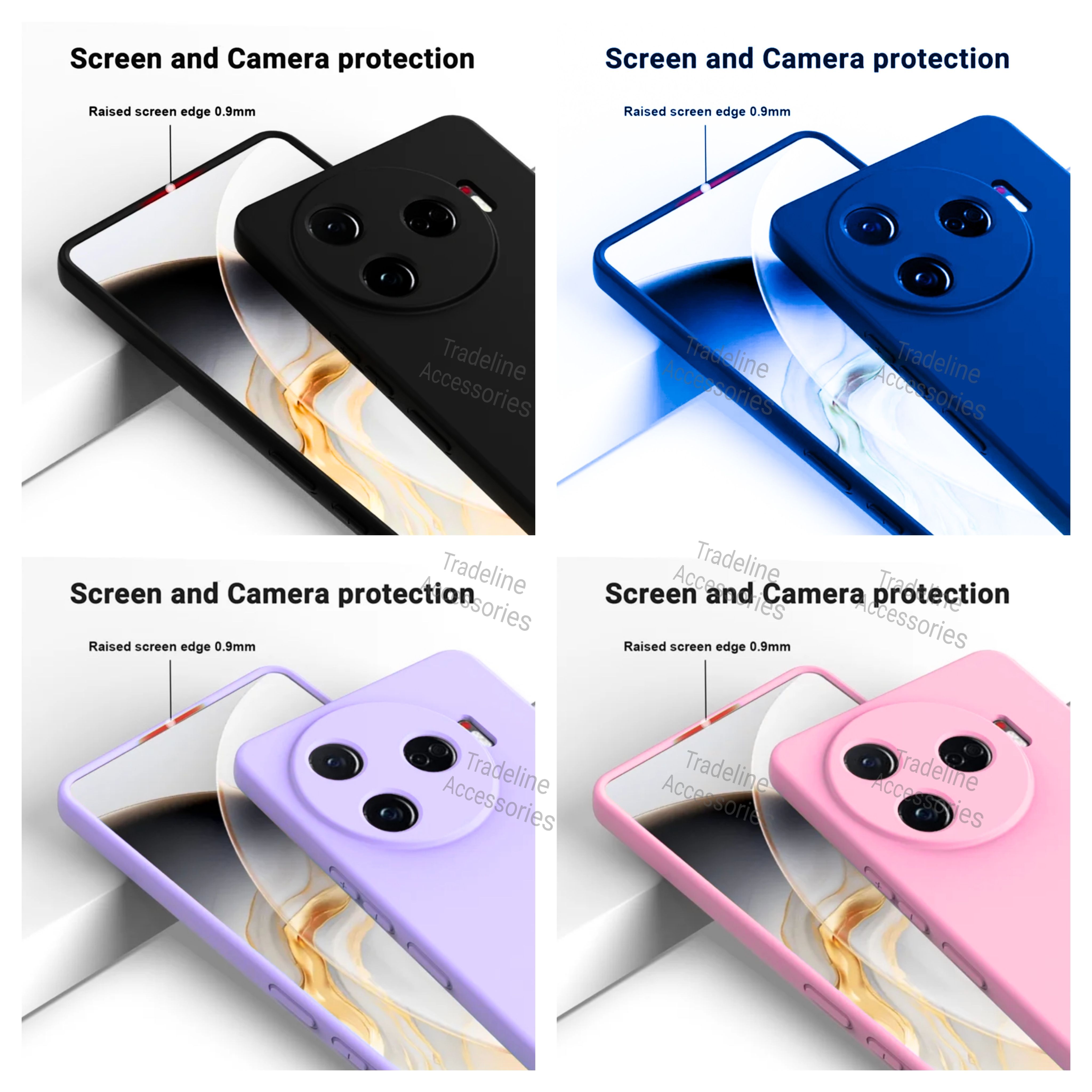 Tecno Camon 30 Pro 5G Original Liquid Silicone Phone Case/Cover available in Black, Blue, Light Purple (lilac) &Pink