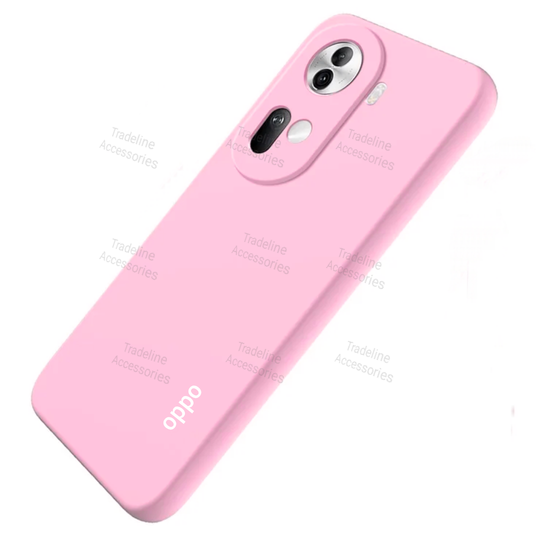 Oppo Reno 11 5G Original Liquid Silicone Phone Case/Cover available in Black, Blue, Light Purple (Lilac) & Pink