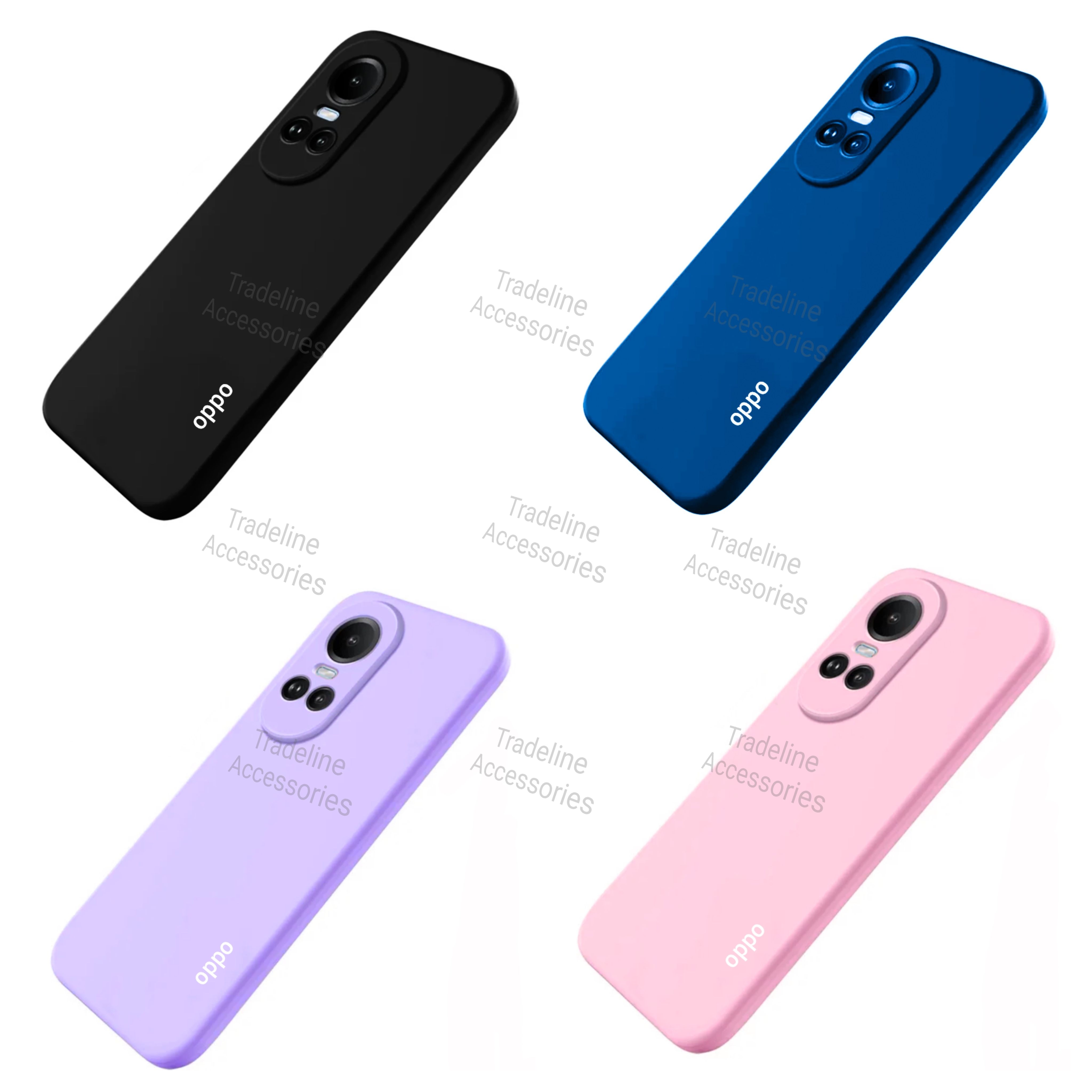 Oppo Reno 10 5G/ Reno 10 Pro 5G Original Liquid Silicone Phone Case/Cover available in Black, Blue, Light Purple (Lilac) & Pink