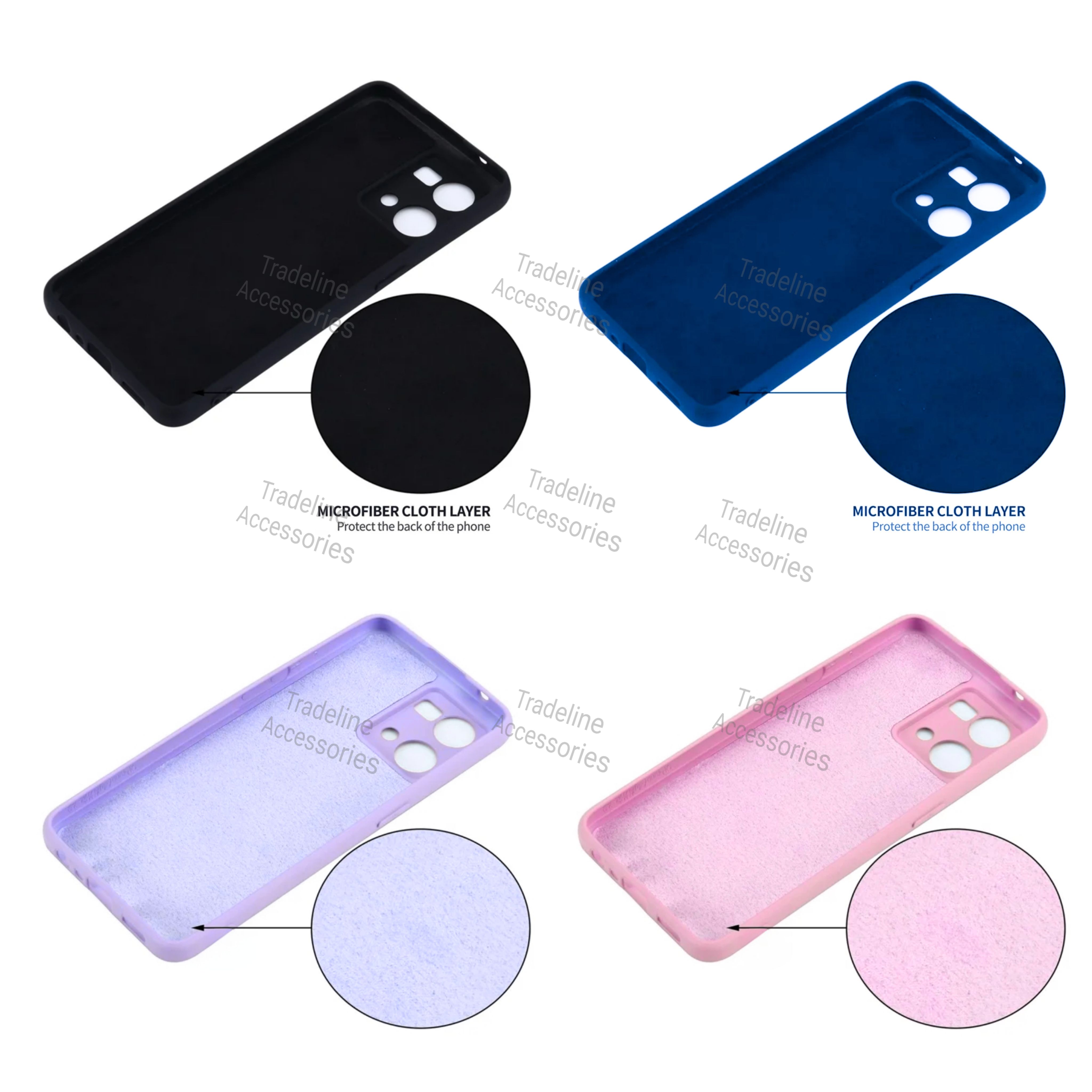 Oppo Reno 7 4G/ Reno 8 4G Original Liquid Silicone Phone Case/Cover available in Black, Blue, Light Purple (Lilac) & Pink