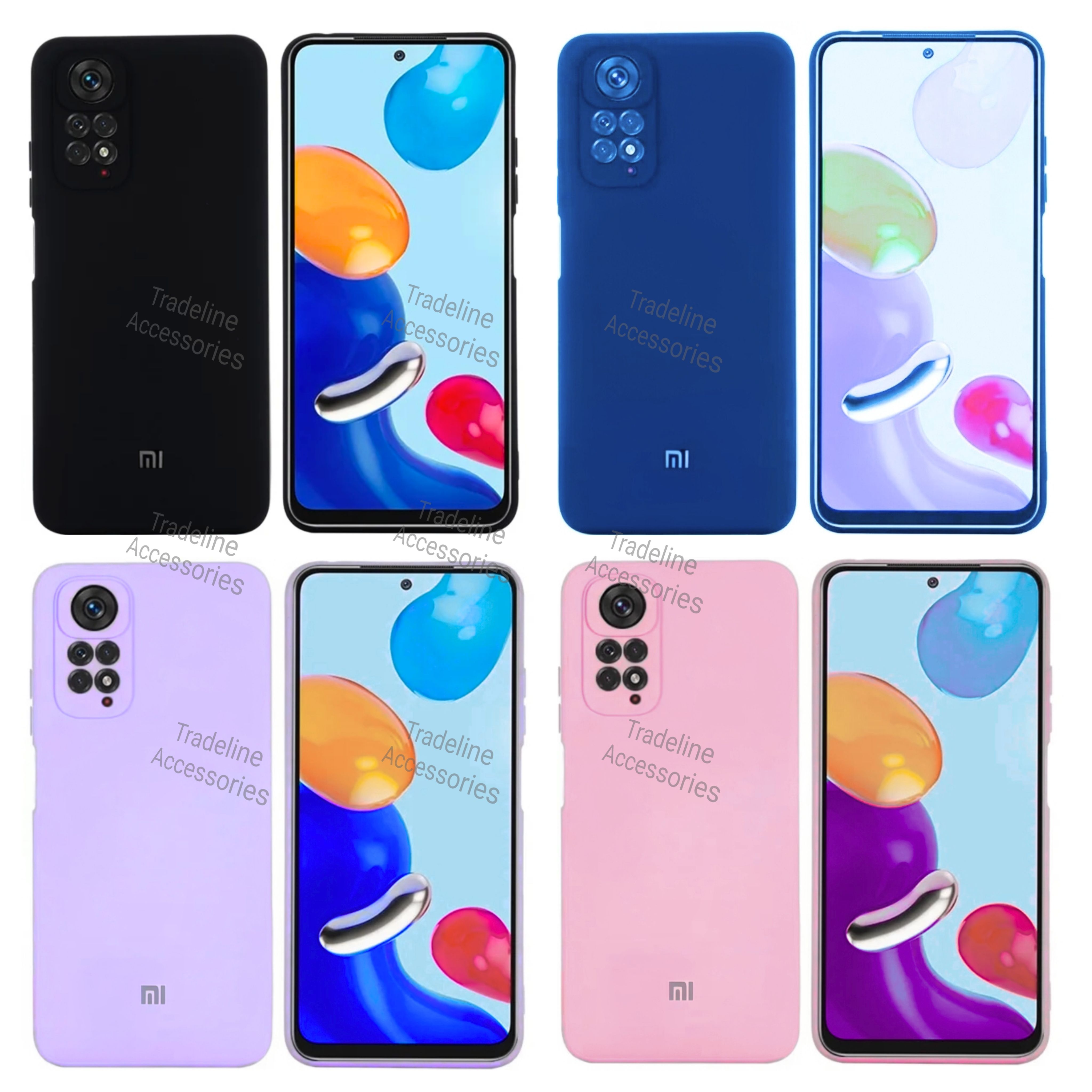 Xiaomi Redmi Note 12 Pro 4G /11 Pro 4G/5G Original Liquid Silicone Phone Case/Cover available in Black, Blue, Light Purple (Lilac) & Pink