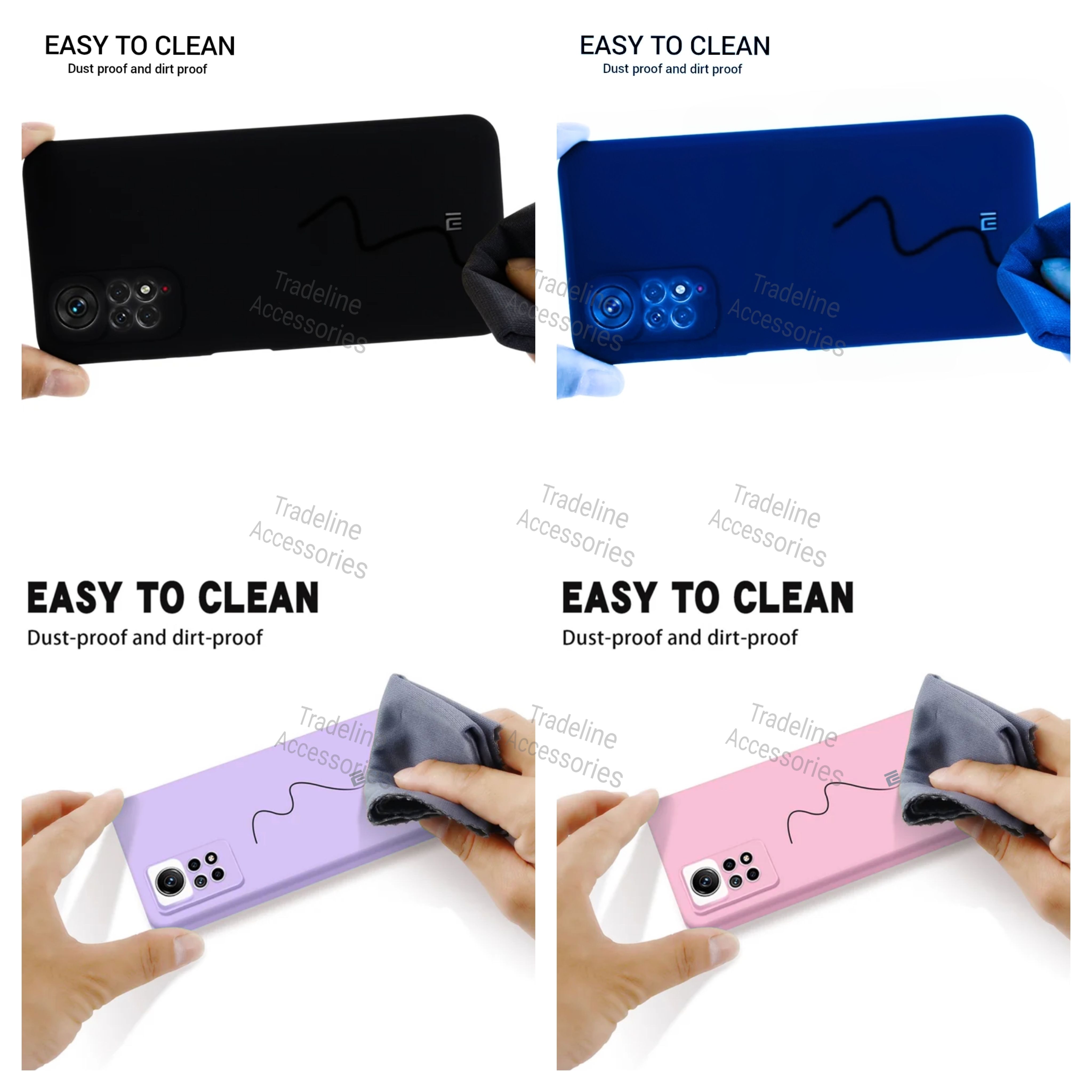 Xiaomi Redmi Note 12 Pro 4G /11 Pro 4G/5G Original Liquid Silicone Phone Case/Cover available in Black, Blue, Light Purple (Lilac) & Pink