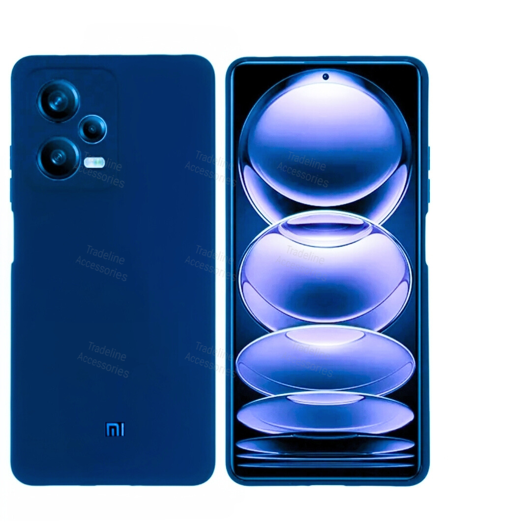 Xiaomi Redmi Note 12 Pro 5G Original Liquid Silicone Phone Case/Cover available in Black,Blue, Light Purple (Lilac) & Pink