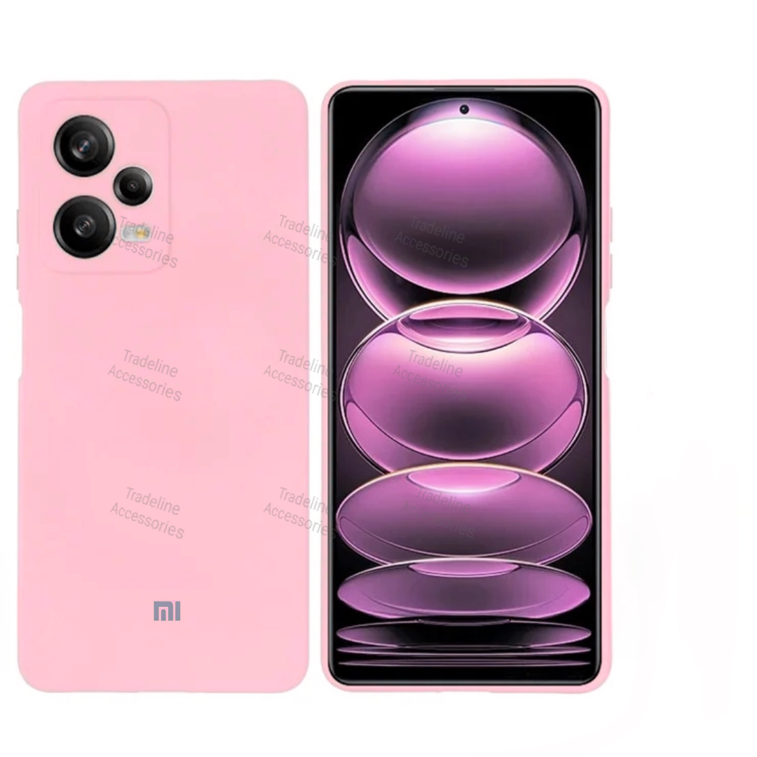 Xiaomi Redmi Note 12 Pro 5G Original Liquid Silicone Phone Case/Cover available in Black,Blue, Light Purple (Lilac) & Pink