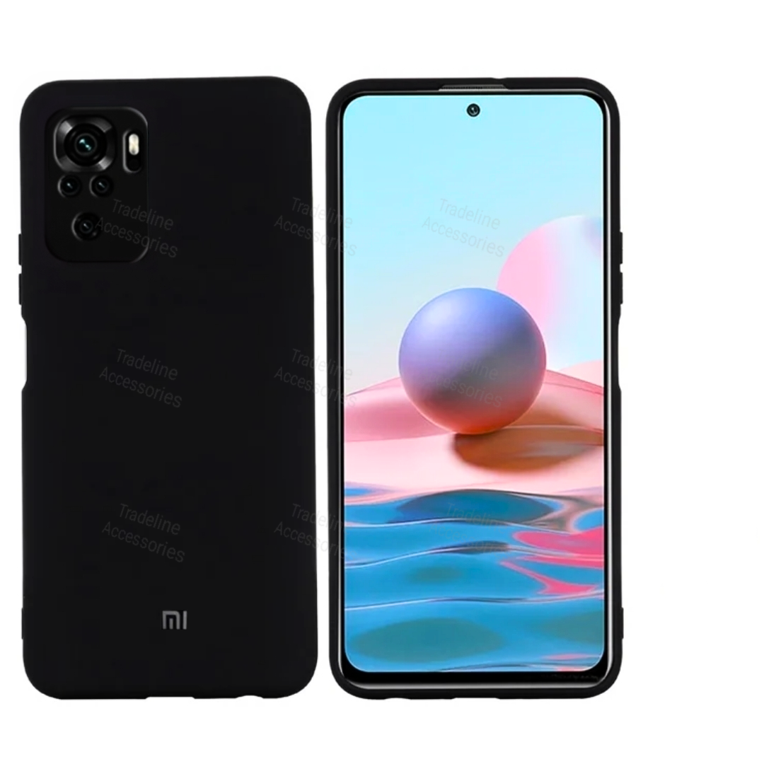 Xiaomi Redmi Note 10 4G/Note 10s / Poco M5s 4G Original Liquid Silicone Phone Case/Cover available in Black, Blue, Light Purple (lilac)& Pink