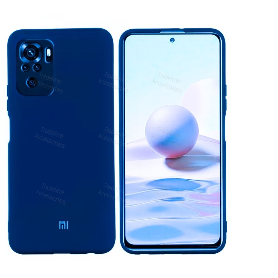 Xiaomi Redmi Note 10 4G/Note 10s / Poco M5s 4G Original Liquid Silicone Phone Case/Cover available in Black, Blue, Light Purple (lilac)& Pink