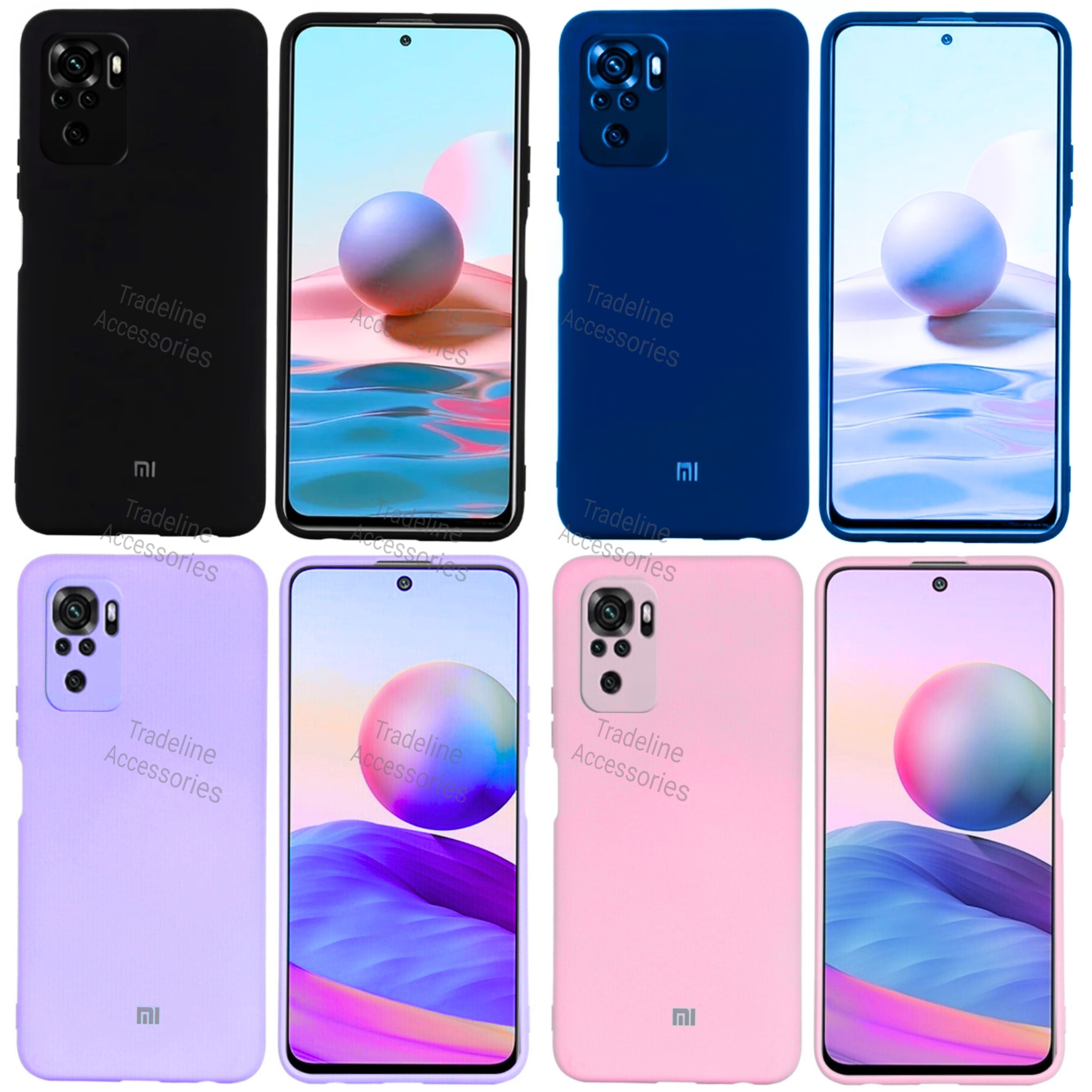Xiaomi Redmi Note 10 4G/Note 10s / Poco M5s 4G Original Liquid Silicone Phone Case/Cover available in Black, Blue, Light Purple (lilac)& Pink
