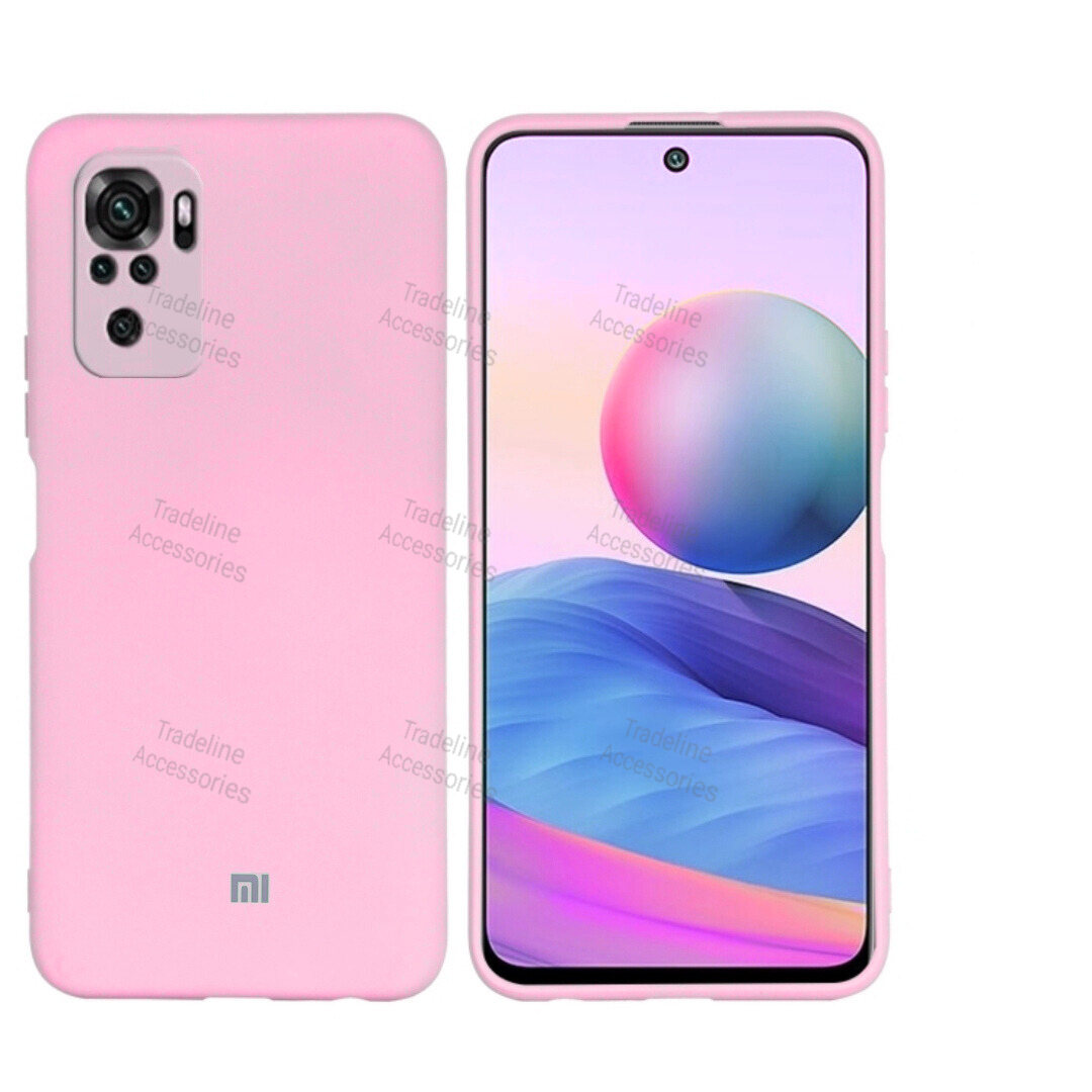 Xiaomi Redmi Note 10 4G/Note 10s / Poco M5s 4G Original Liquid Silicone Phone Case/Cover available in Black, Blue, Light Purple (lilac)& Pink