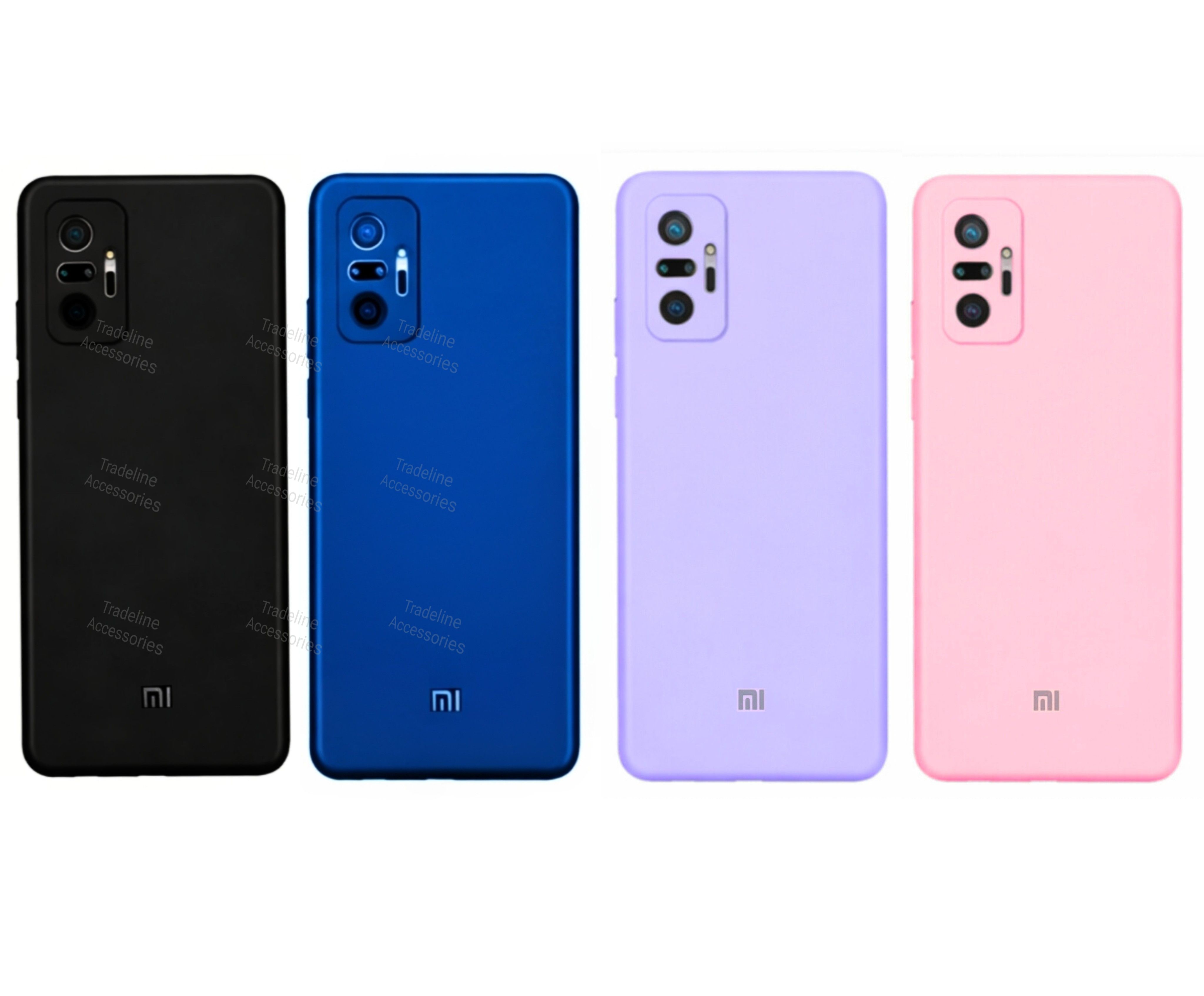 Xiaomi Redmi Note 10 Pro 4G Original Liquid Silicone Phone Case/Cover available in Black, Blue, Light Purple (Lilac)  & Pink