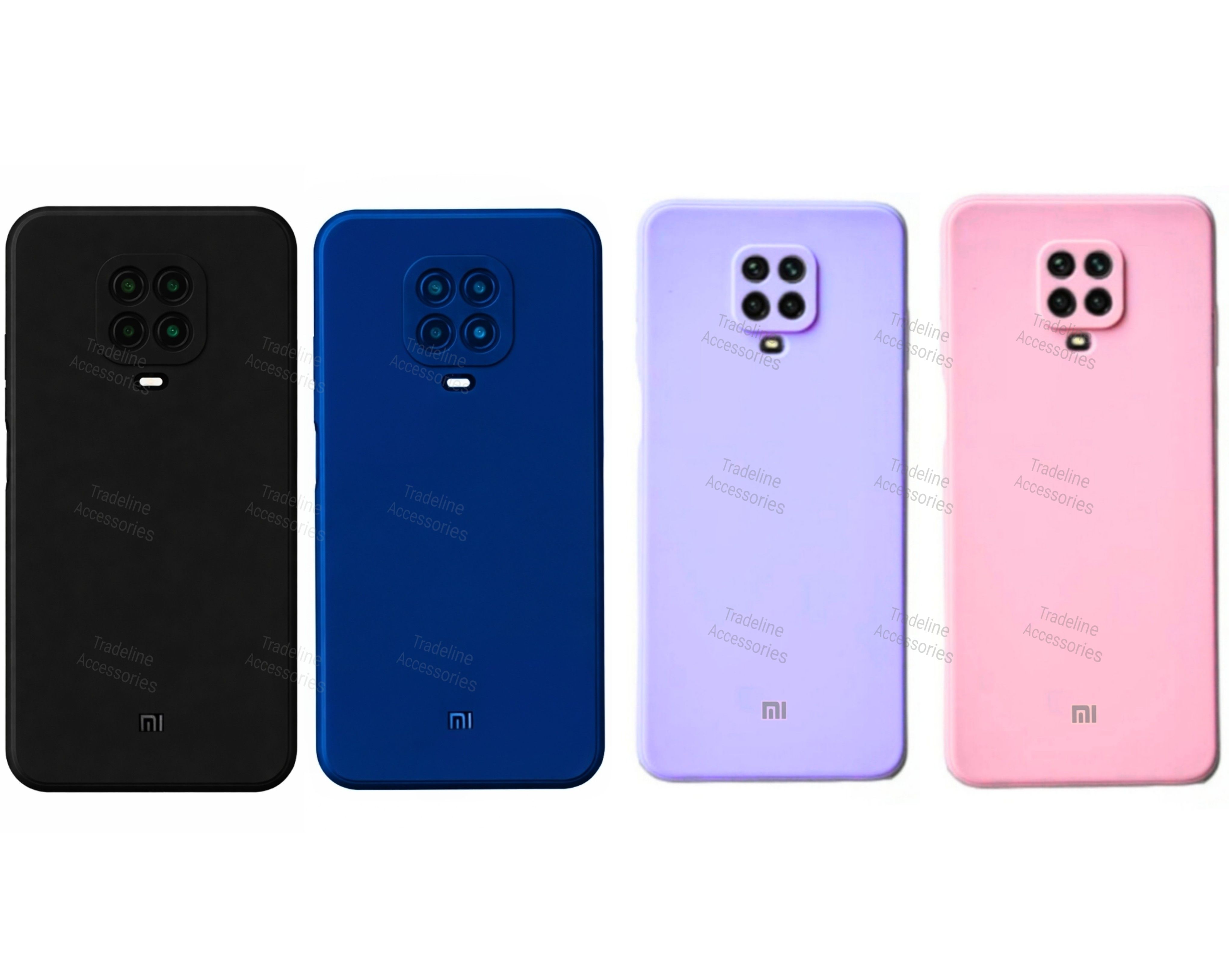 Xiaomi Redmi Note 9s/Note 9 Pro Original Liquid Silicone Phone Case/Cover available in Black, Blue, Light Purple (Lilac) & pink
