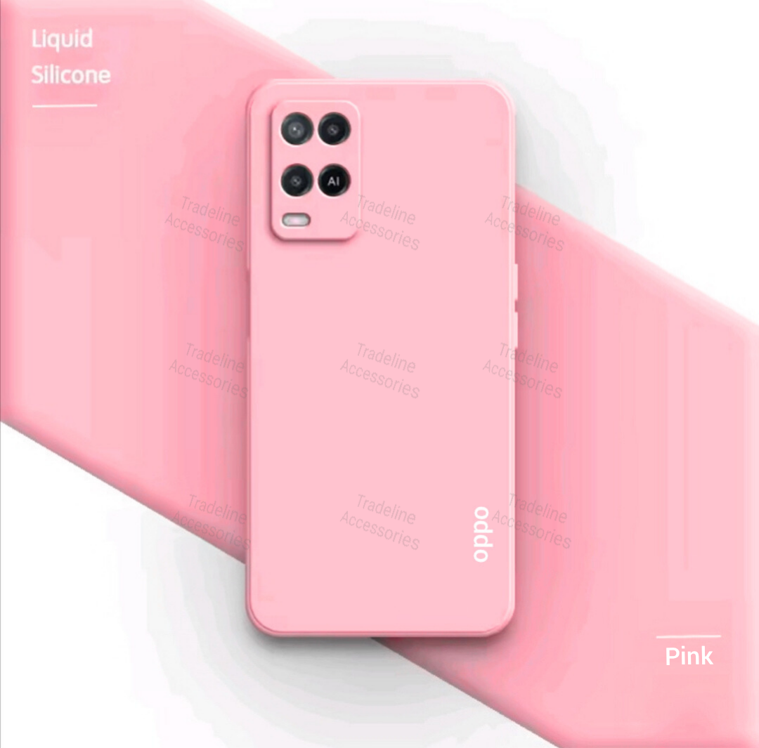 Oppo A54 4G Original Liquid Silicone Phone Case/Cover available in Black, Blue, Light Purple (Lilac) & Pink