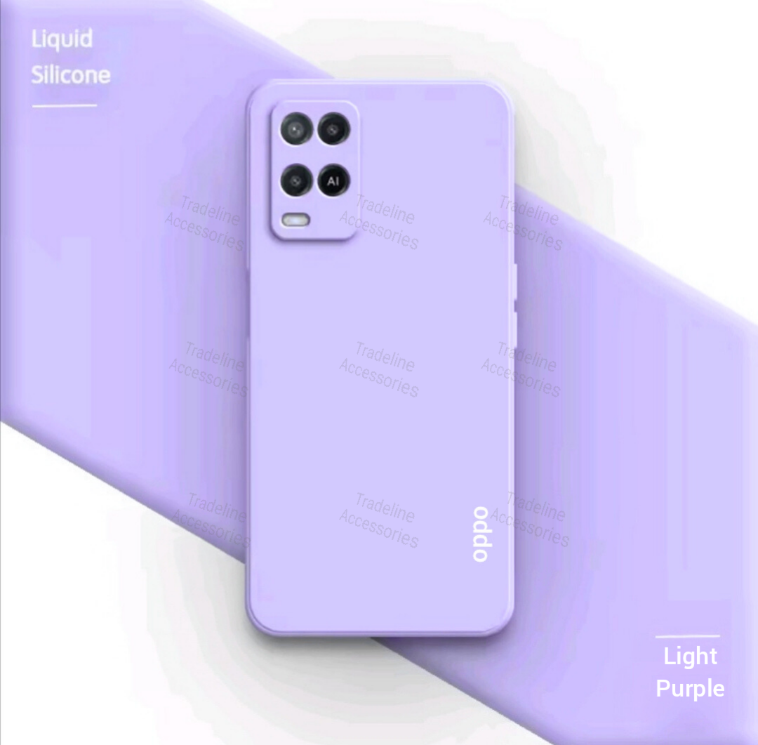 Oppo A54 4G Original Liquid Silicone Phone Case/Cover available in Black, Blue, Light Purple (Lilac) & Pink