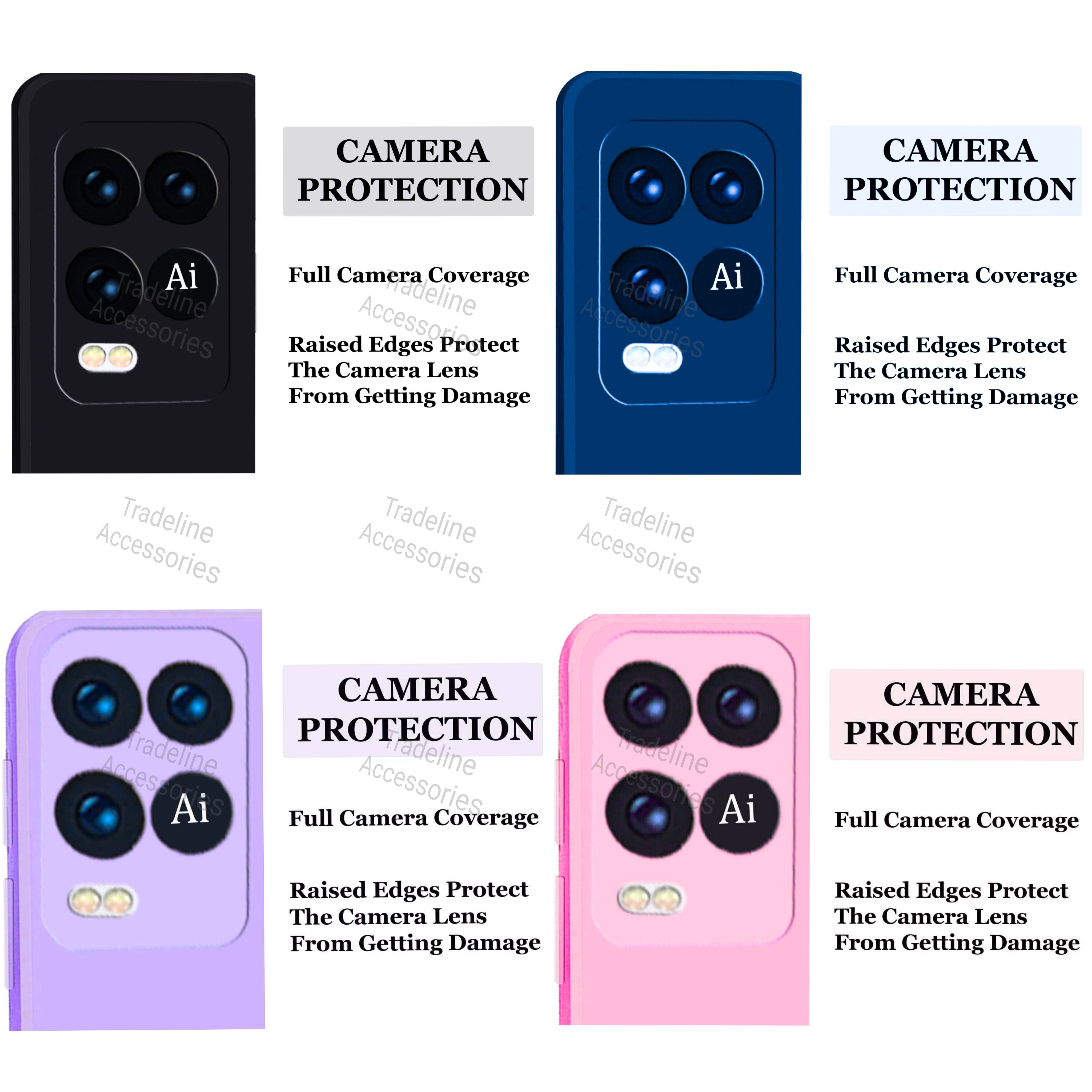 Oppo A54 4G Original Liquid Silicone Phone Case/Cover available in Black, Blue, Light Purple (Lilac) & Pink