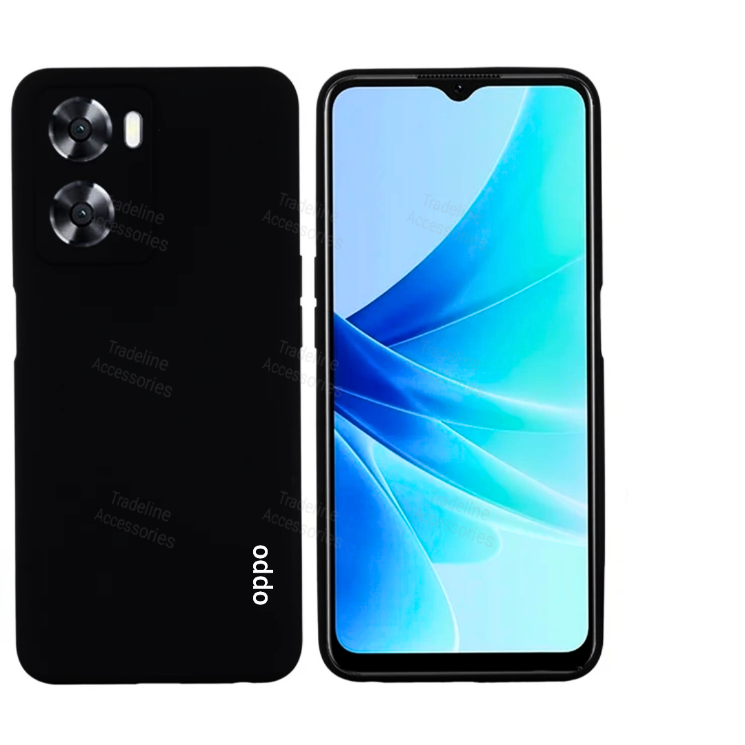 Oppo A57/A57s/A77/A77s (2022 Models) Original Liquid Silicone Phone Case/Cover available in Black, Blue,Light Purple (Lilac) & Pink
