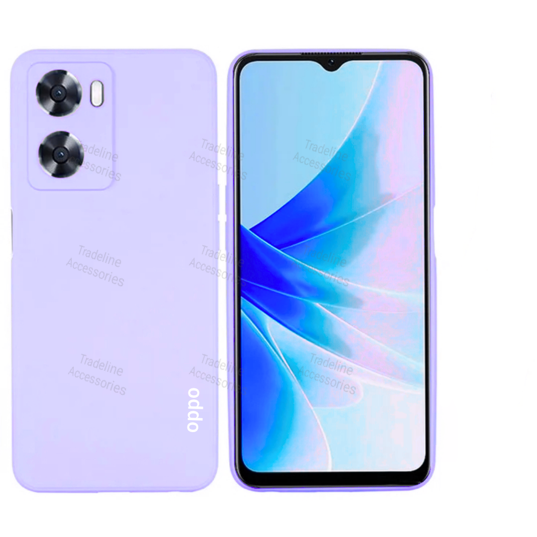Oppo A57/A57s/A77/A77s (2022 Models) Original Liquid Silicone Phone Case/Cover available in Black, Blue,Light Purple (Lilac) & Pink