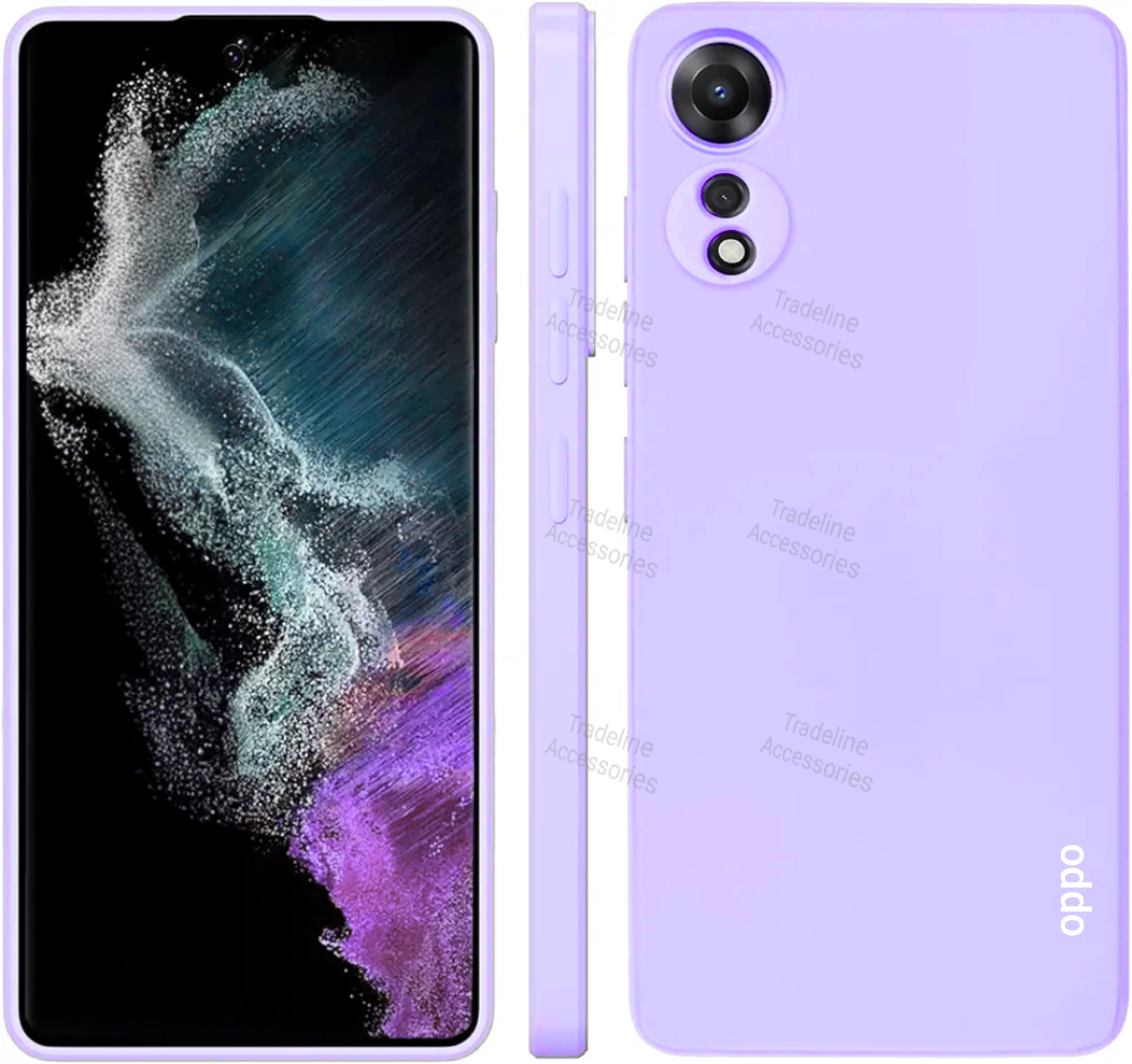 Oppo A78 4G Original Liquid Silicone Phone Case/Cover available in Black, Blue, Light Purple (Lilac) &  pink