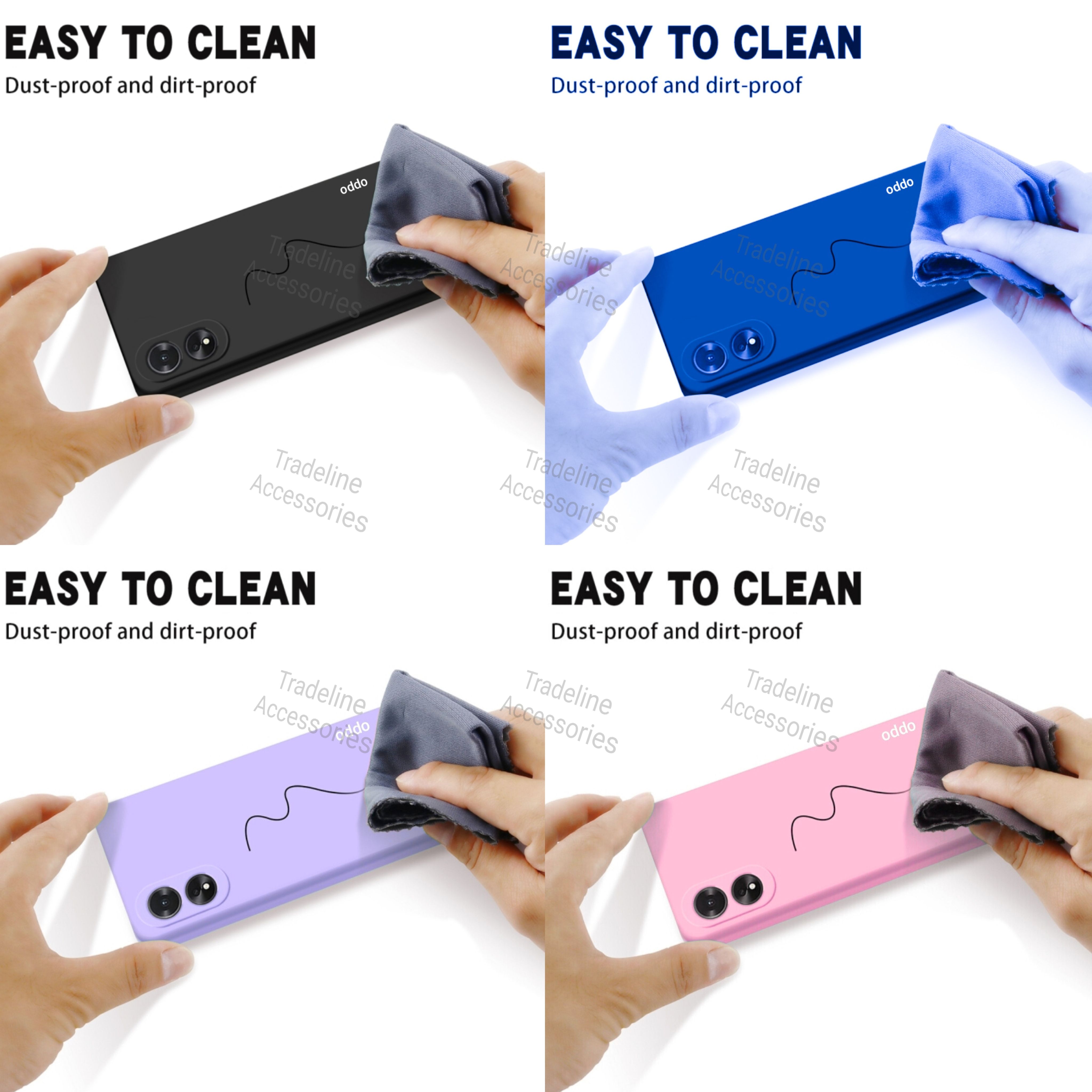 Oppo A78 4G Original Liquid Silicone Phone Case/Cover available in Black, Blue, Light Purple (Lilac) &  pink