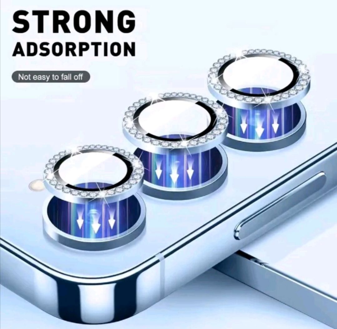 Tecno Spark 50,Spark 40 ,Spark Slim Metal ring  Camera lens protector available in black, silver and shiny diamond/Glitters
