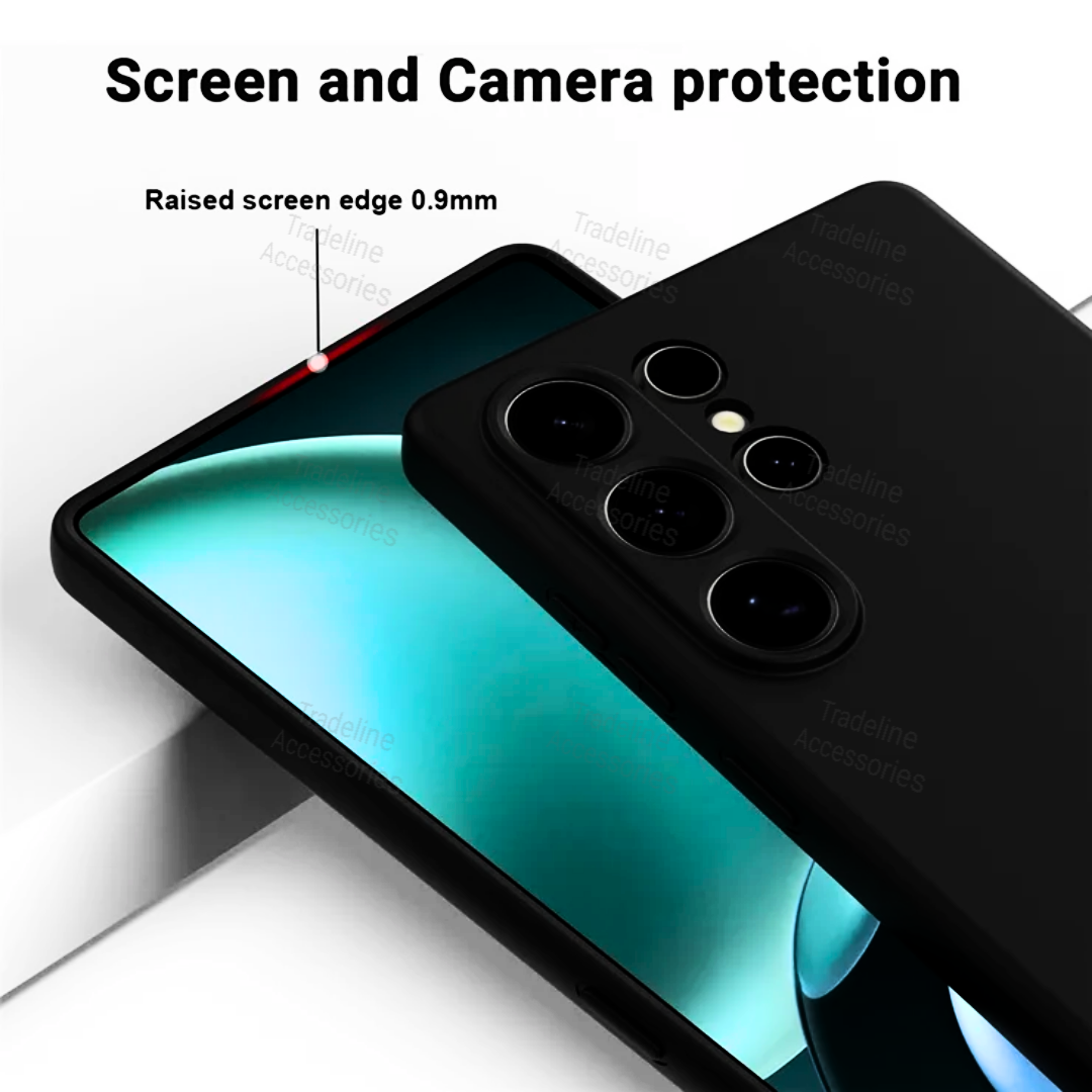 Samsung Galaxy S20,S20Fe/Lite,S20+,S20 U,S21,S21FE,S21+,S21 U,S22,S22Fe,S22+,S22 U,S23,S23Fe,S23+,S23Ultra,S24,S24Fe,S24+,S24Ultra,S25,S25Fe,S25+,S25Ultra,S26,S26Fe,S26+,S26Ultra Black Silicone Cover