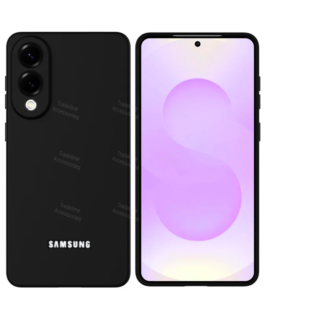 Samsung Galaxy S25 Edge Original Liquid Silicone Phone Case/Cover available in Black, Blue,Light Purple (Lilac) & Pink