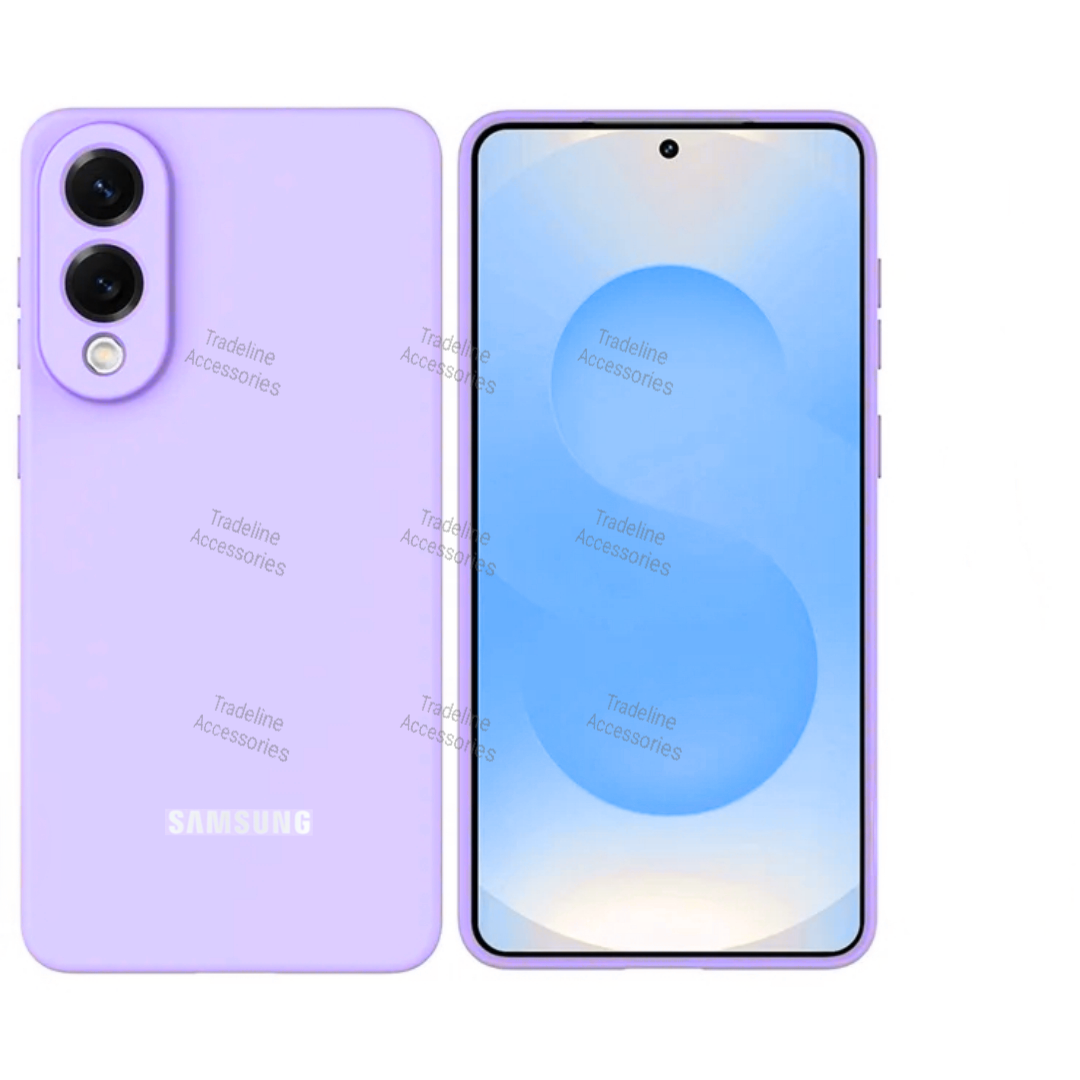 Samsung Galaxy S25 Edge Original Liquid Silicone Phone Case/Cover available in Black, Blue,Light Purple (Lilac) & Pink