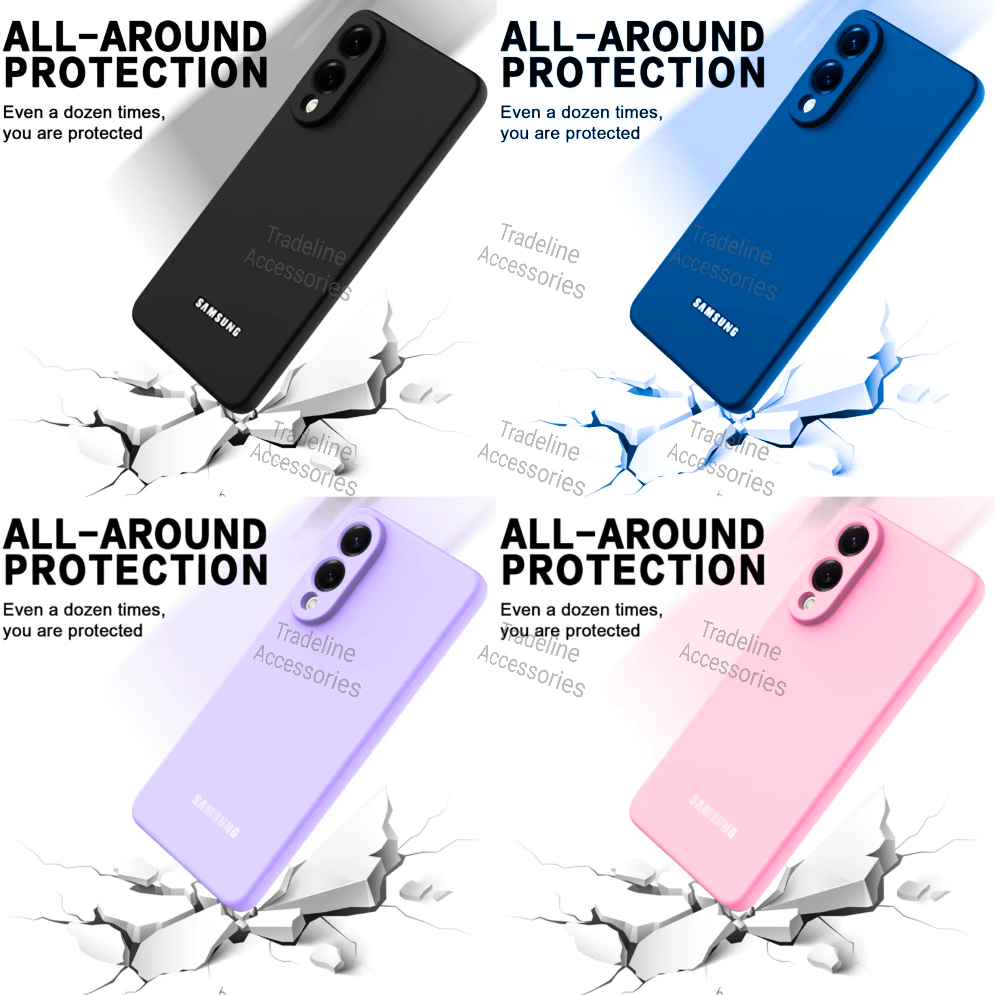 Samsung Galaxy S25 Edge Original Liquid Silicone Phone Case/Cover available in Black, Blue,Light Purple (Lilac) & Pink