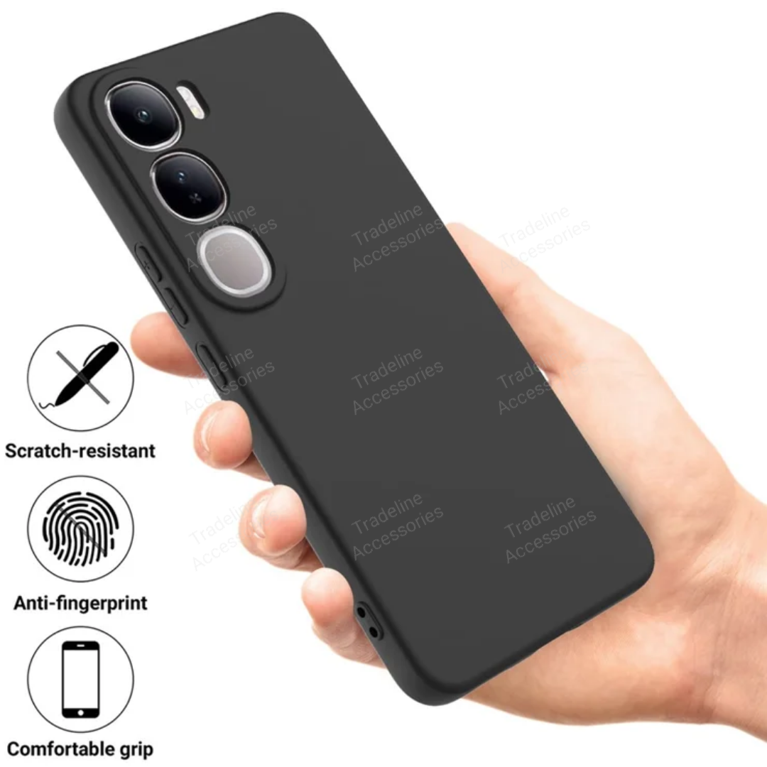 Vivo Y21D /Y 31 5G , Y31d Black Soft Silicone Phone Case/Cover