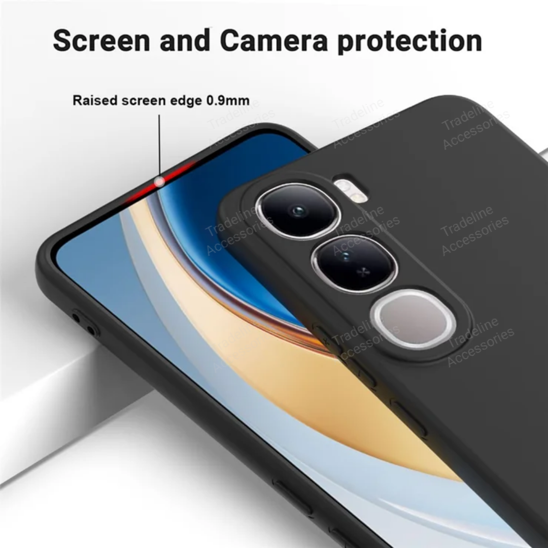 Vivo Y21D /Y 31 5G , Y31d Black Soft Silicone Phone Case/Cover