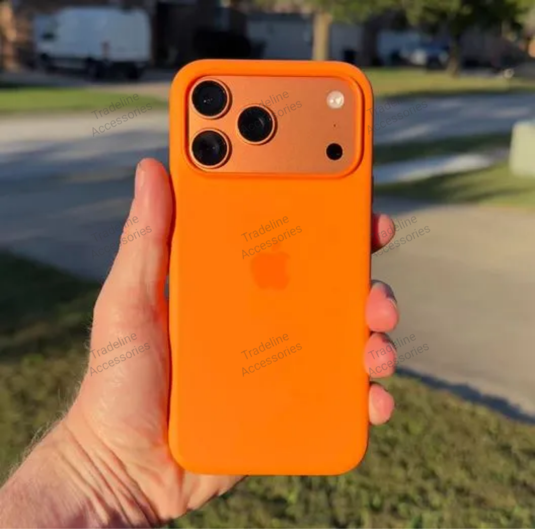 Orange Original Liquid Silicone Phone Case/Cover for Iphone 17 Pro,17 Pro Max