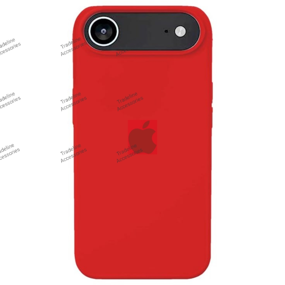 Iphone 11,11Pro,11ProMax,12/12Pro,12ProMax,12/13 mini,13Pro,13ProMax,13/14plus,13/14,14Pro,14ProMax,15,15Pro,15ProMax,15Plus,16,16E ,16Pro,16ProMax,17,17Pro,17Promax,17Air Original Red Silicone Cover