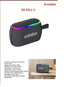 Xdobo X8 mini 30W portable Bluetooth speaker with XPL6 waterproof