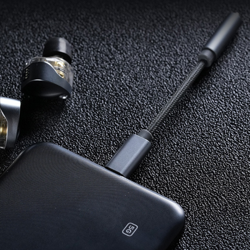 KZ AM01 Type-C to 3.5mm Hi-Fi DAC & Headphone Amplifier | Portable USB-C Audio Adapter | 32bit/384kHz Lossless Sound