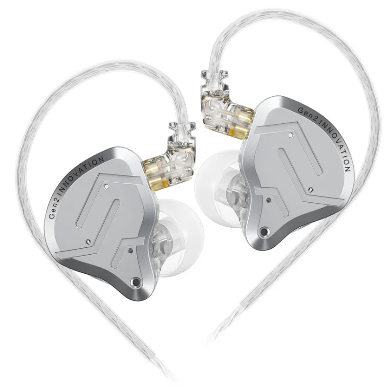 KZ ZSN Pro 2 Hybrid IEM | 1BA+1DD HiFi Earphones | Super-Linear Dynamic Driver | Detachable 2-Pin Cable | Noise-Isolating In-Ear Monitors