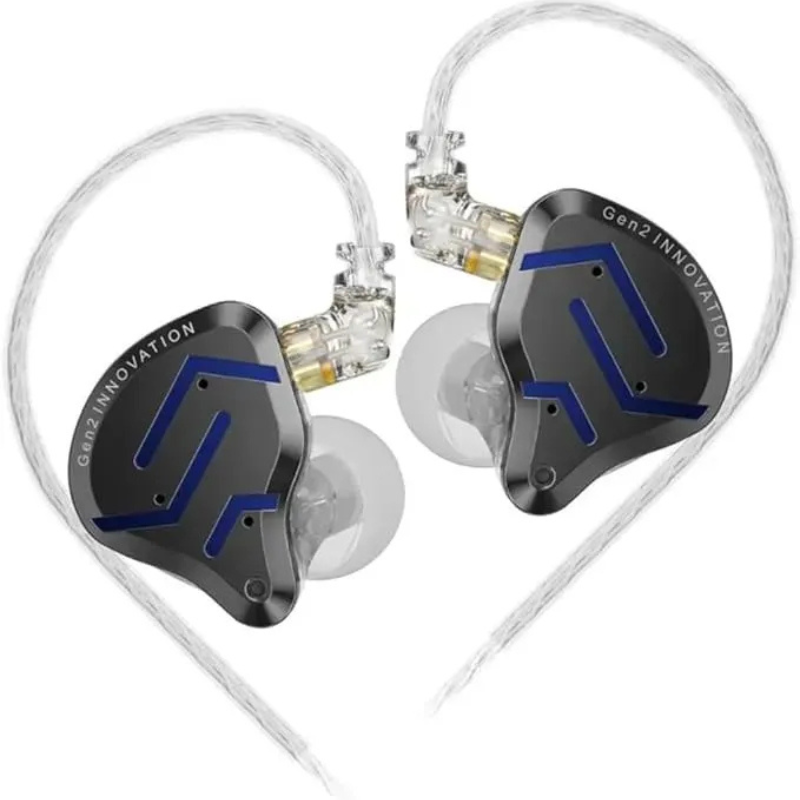 KZ ZSN Pro 2 Hybrid IEM | 1BA+1DD HiFi Earphones | Super-Linear Dynamic Driver | Detachable 2-Pin Cable | Noise-Isolating In-Ear Monitors