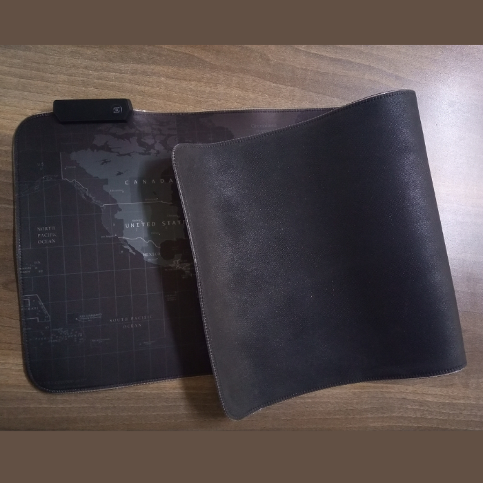 Extra Large RGB Mouse Pad | World Map Design | 800×300mm XXL Gaming Desk Mat | Non-Slip Waterproof Surface | 11-Color LED Lighting