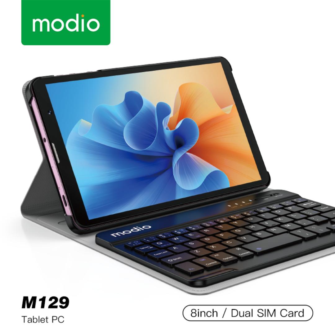Modio M129 Tablet 8" 512GB+8GB RAM Dual Sim 5G Android 12 13MP Camera 4000mAh+Free Gifts Inside
