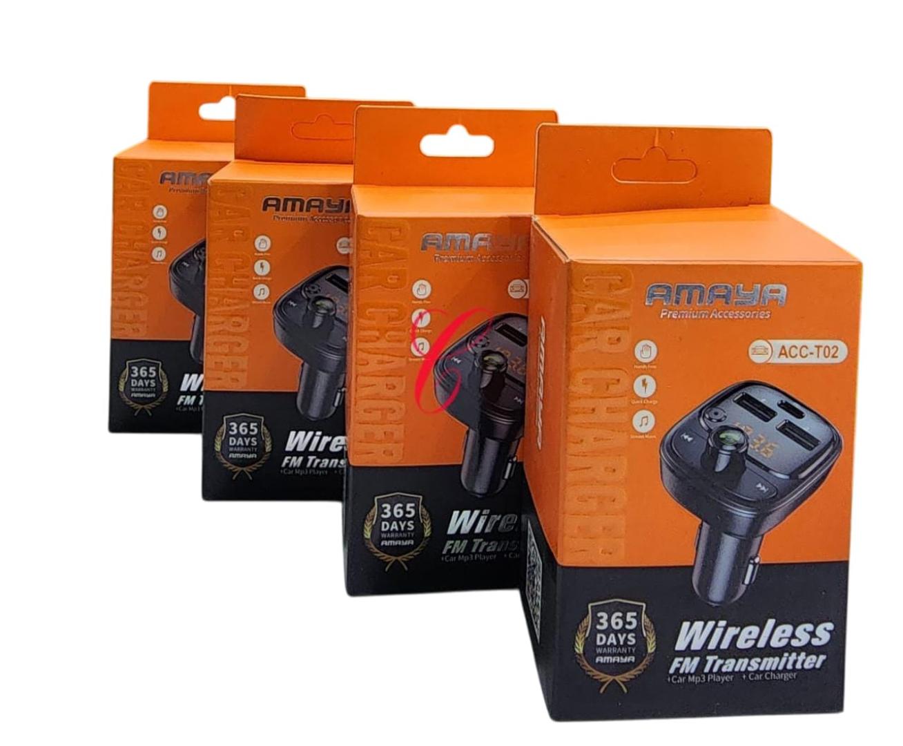 Amaya ACC-T02 Car Fast Charger & Mp3 Player with Wireless FM