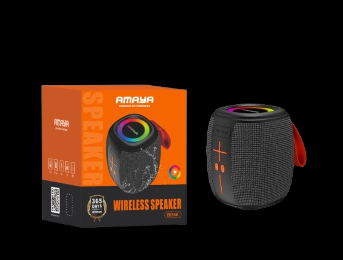 Amaya BD66 Wireless Bluetooth Speaker + Free 2GB Memory Card + Flash Disk