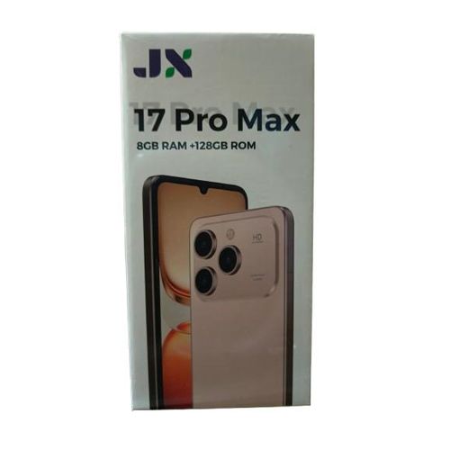 Jx 17 Pro Max 6.8" Display 128GB+8GB RAM 32MP Rear 16MP Front Camera Dual Sim Type C Android 14 5000mAh + Free Gifts