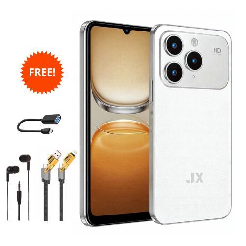 Jx 17 Pro Max 6.8" Display 128GB+8GB RAM 32MP Rear 16MP Front Camera Dual Sim Type C Android 14 5000mAh + Free Gifts