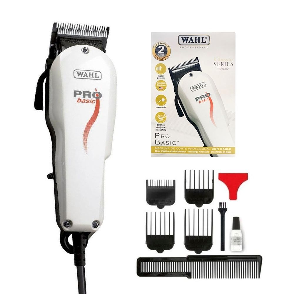 Wahl Professional Pro Basic Hair Clipper – Original Classic Series Corded Shaving Machine for Fades, Blending & Professional Haircuts Ideal for Kinyozi's