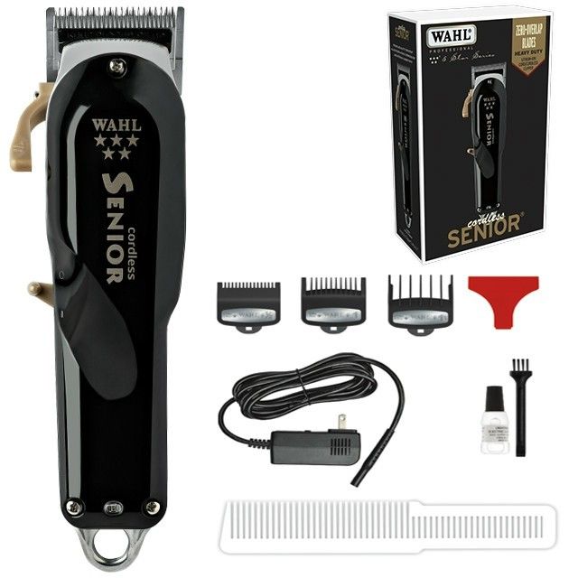 Wahl Professional Cordless Senior Clipper – Original 5-Star Series Heavy-Duty Hair Clipper for Fades, Bulk Cutting & Precision Grooming.
