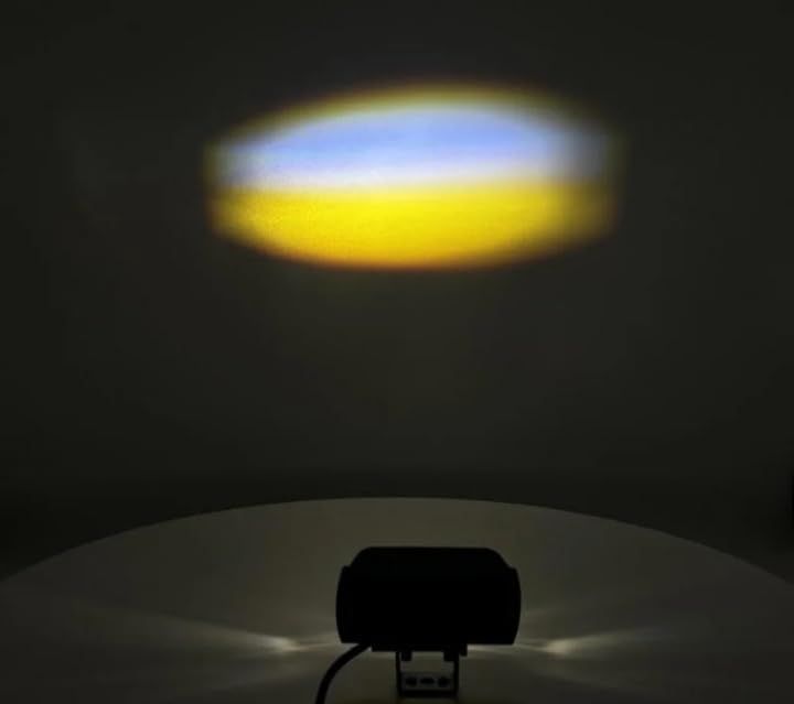 Car Motorcycle LED Light Bar Fog Lights 3-Bulb Design Waterproof Best Bike Night Riding Yellow White Red Blue Strobe Light  Flasher 7 Modes Hi Low (Pack of 2)