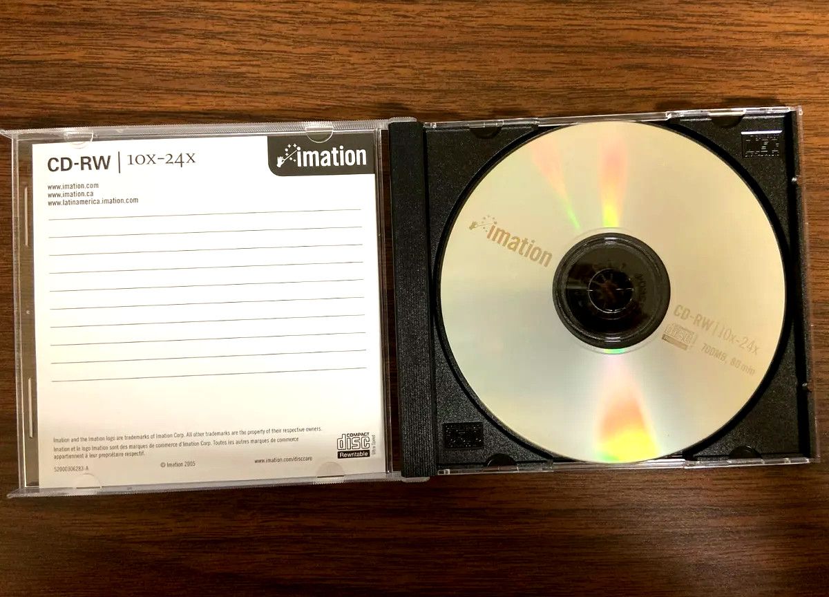 Rewritable CD-RW Compact Disc 700MB 4X-12X 1/2/5/10 PC